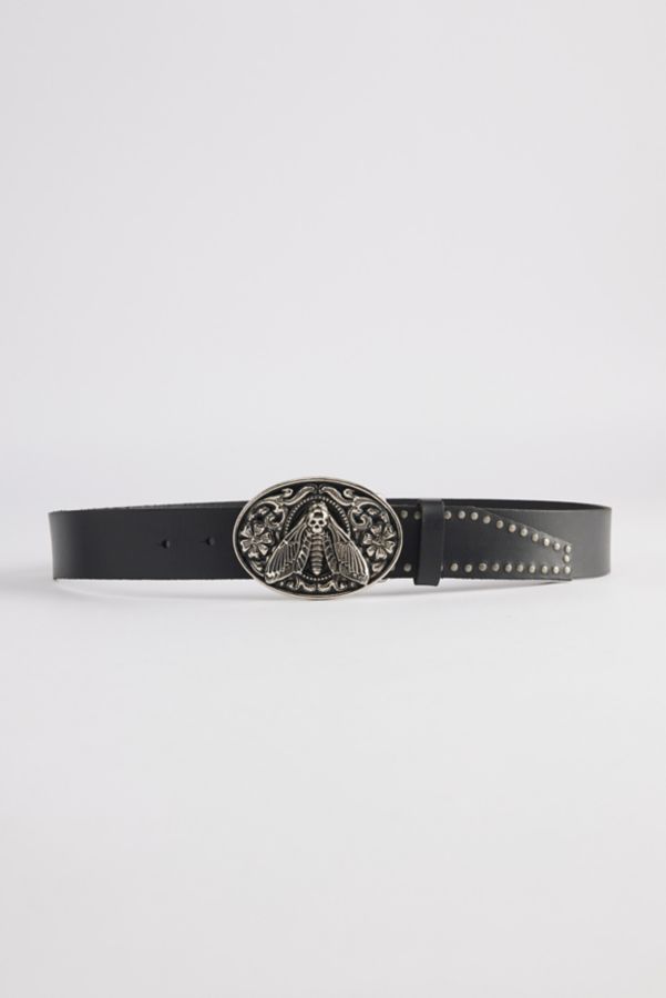 Slide View: 2: Moth Buckle Belt