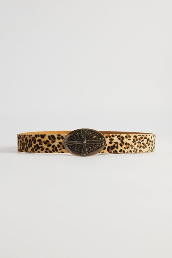 Slide View: 2: Cheetah Pattern Belt