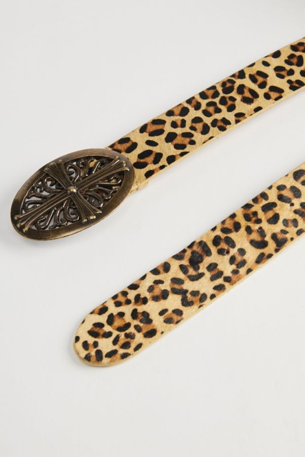 Slide View: 3: Cheetah Pattern Belt