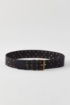 Thumbnail View 2: Studded Washed Leather Belt