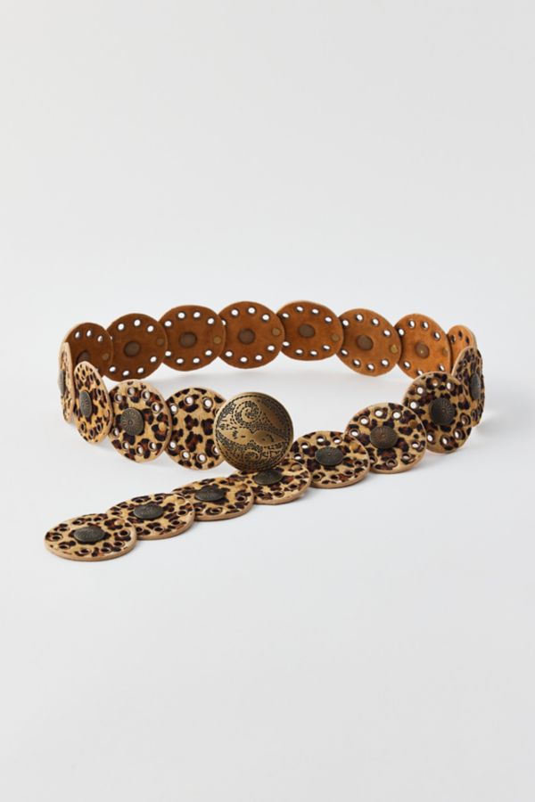 Slide View: 2: Betty Cheetah Circle Belt