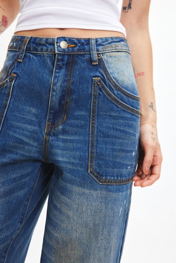 Slide View: 2: GUESS ORIGINALS Double Pocket Wide Leg Jean