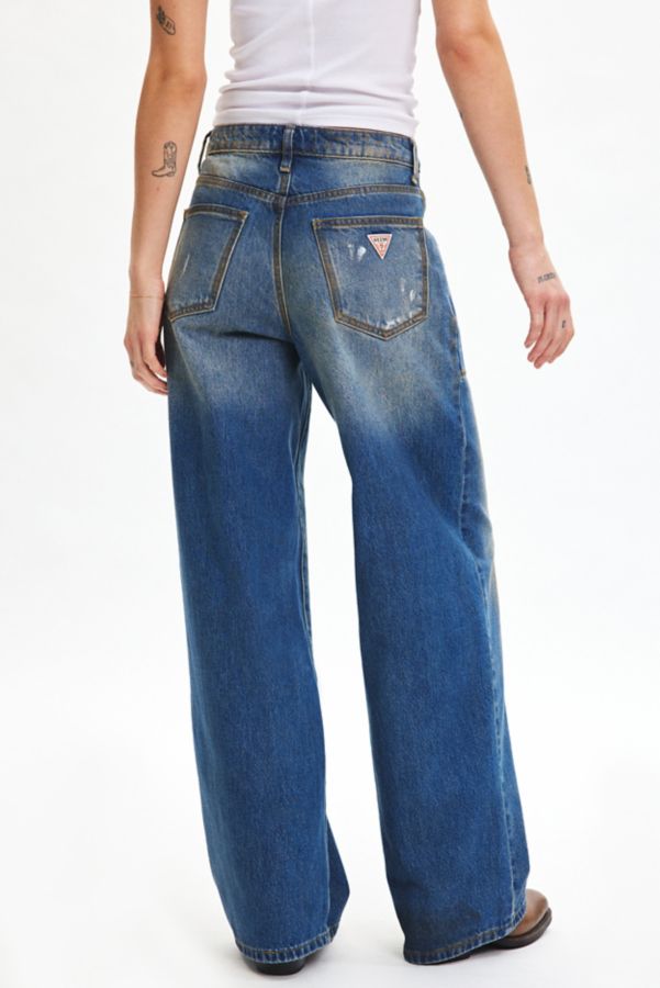 Slide View: 4: GUESS ORIGINALS Double Pocket Wide Leg Jean