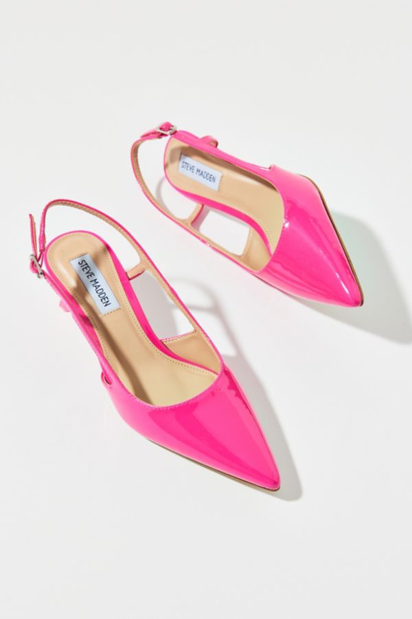 Slide View: 1: Steve Madden Legaci Patent Leather Kitten Heel