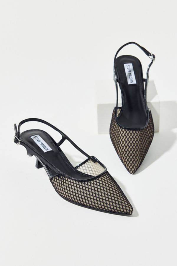 Slide View: 1: Steve Madden Legaci Mesh Kitten Heel