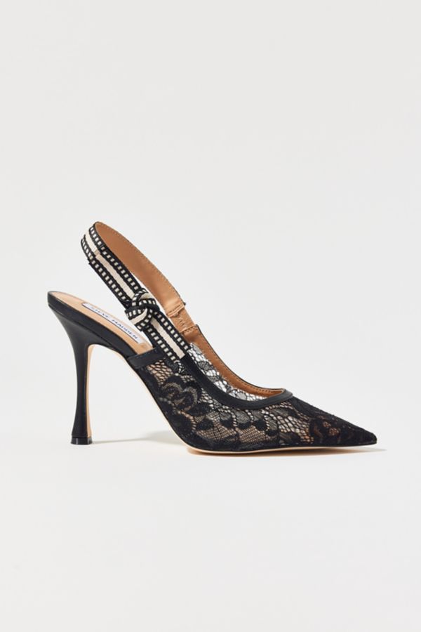 Slide View: 3: Steve Madden Bri Lace Slingback Heel