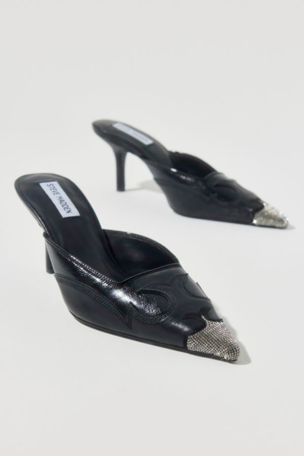 Slide View: 1: Steve Madden Thorin Rhinestone Pointed Toe Mule