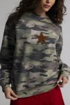 Thumbnail View 1: Star Applique Graphic Camo Crew Neck Sweatshirt