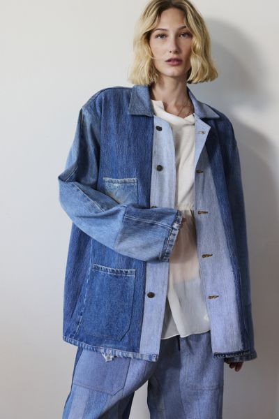 Urban Renewal Remade Pieced Denim Chore Jacket