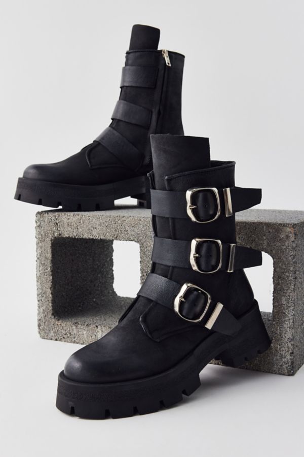 Slide View: 2: Steve Madden Roland Moto Boot