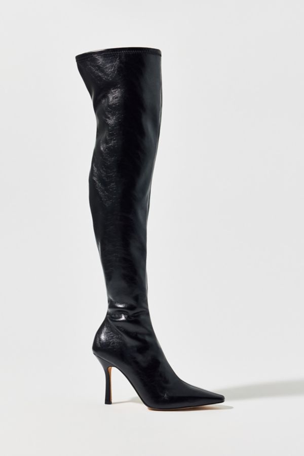 Slide View: 2: Steve Madden Lorinda Faux Leather Over-The-Knee Boot