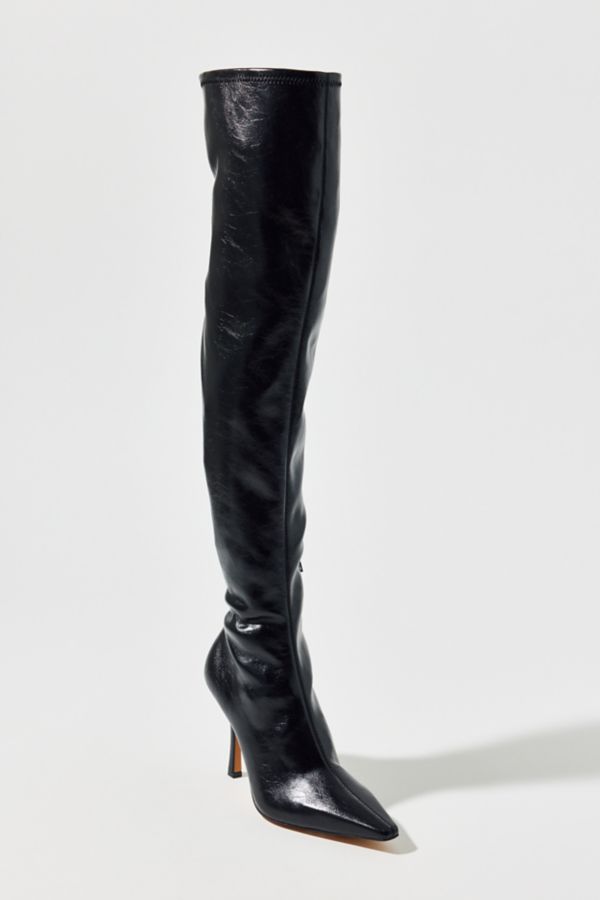 Slide View: 3: Steve Madden Lorinda Faux Leather Over-The-Knee Boot