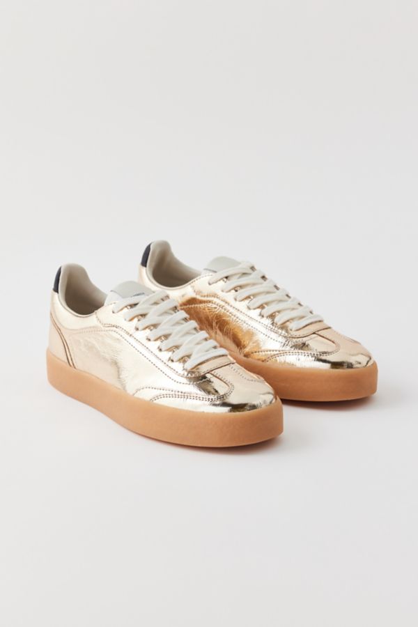 Slide View: 3: Steve Madden Tux Gold Sneaker