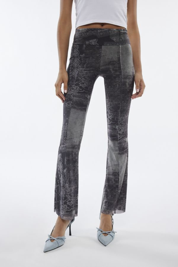 Slide View: 4: Silence + Noise Bella Mesh Flare Pant