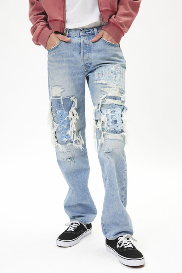 Slide View: 1: Levi's® 501 Rip N Repair Original Slim Fit Jean