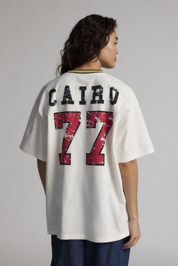 Slide View: 3: Cairo Oversized V-Neck Jersey Tee