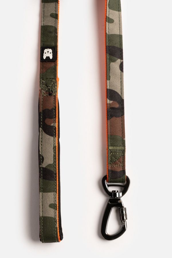 Slide View: 2: Silver Paw Poplin Dog Leash