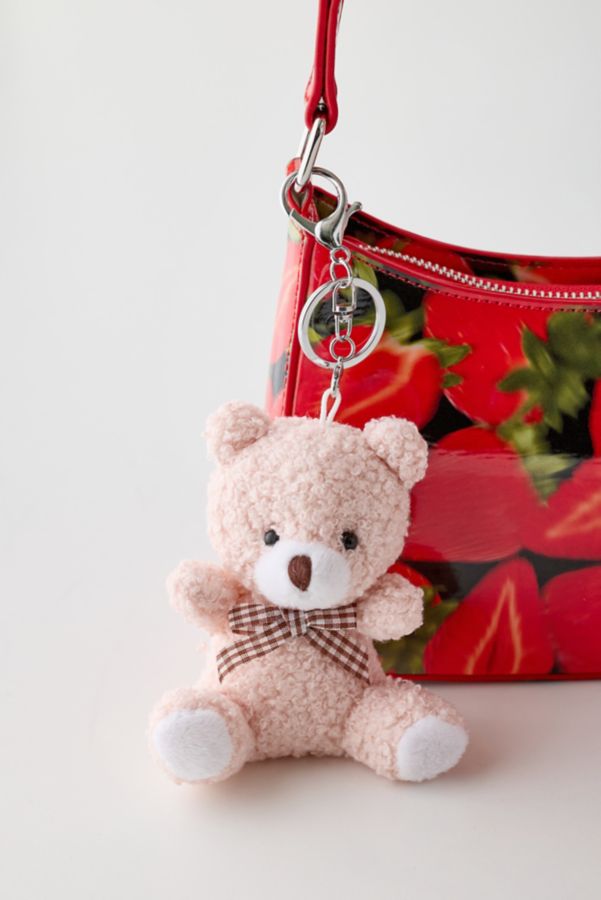 Slide View: 1: Bear Plushie Keychain