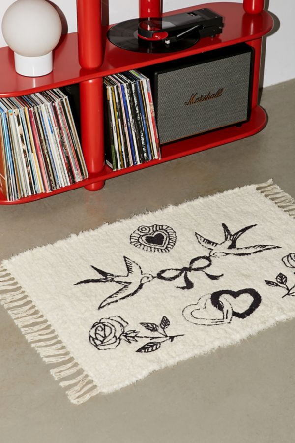 Slide View: 2: Charm Embroidered Shag Rug