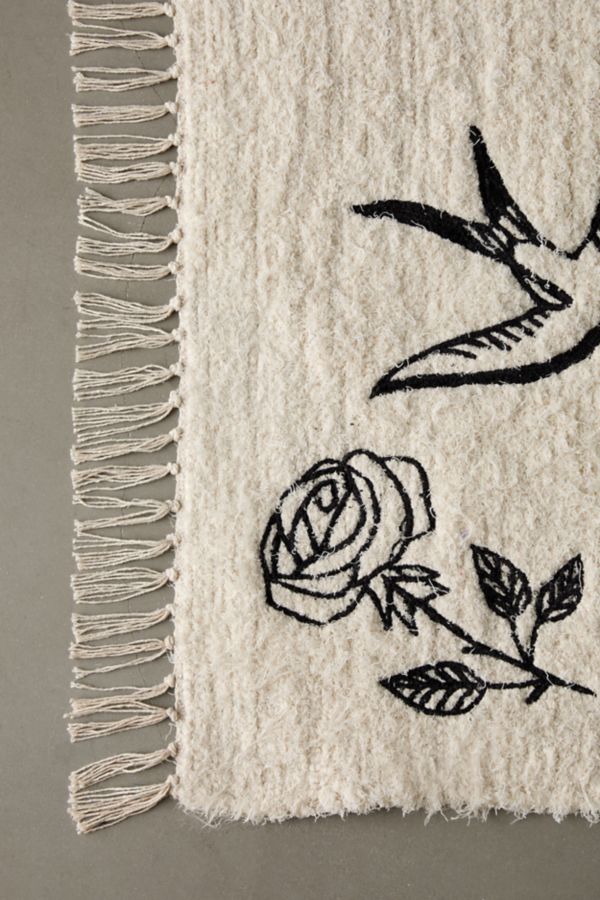 Slide View: 4: Charm Embroidered Shag Rug