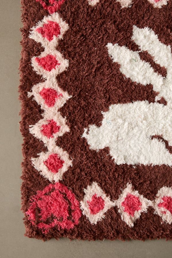 Slide View: 4: Clara Bunny Icon Shag Rug