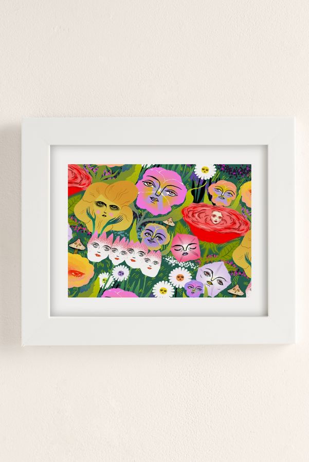 Slide View: 2: Blindthesun Flower Garden Art Print