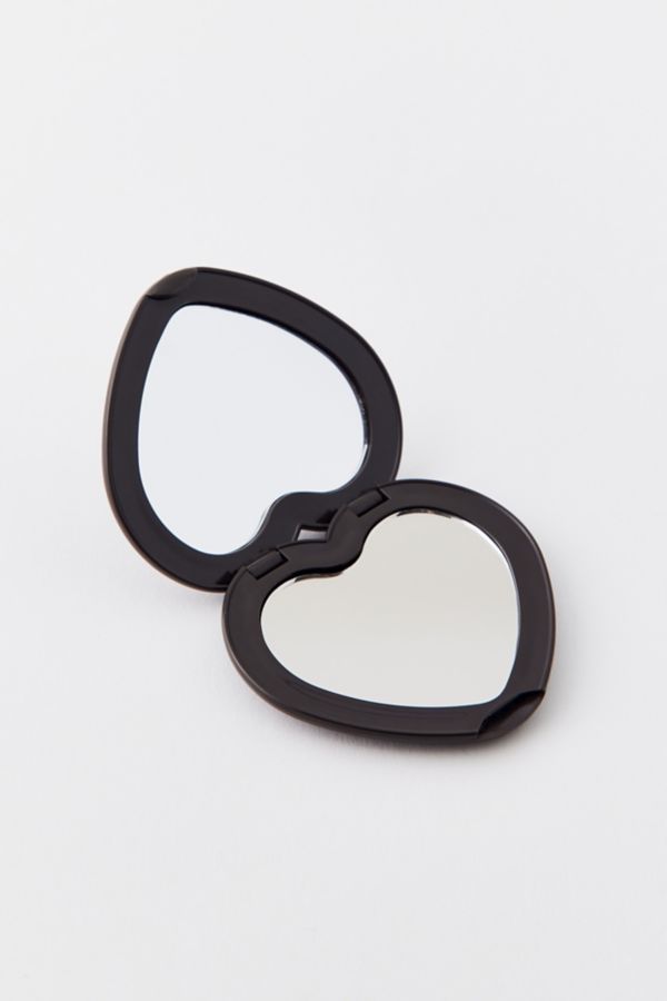 Slide View: 2: Leopard Heart Compact Mirror