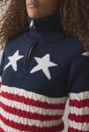 Thumbnail View 2: Tommy Jeans Star & Stripe Knit Quarter Zip Pullover Sweater