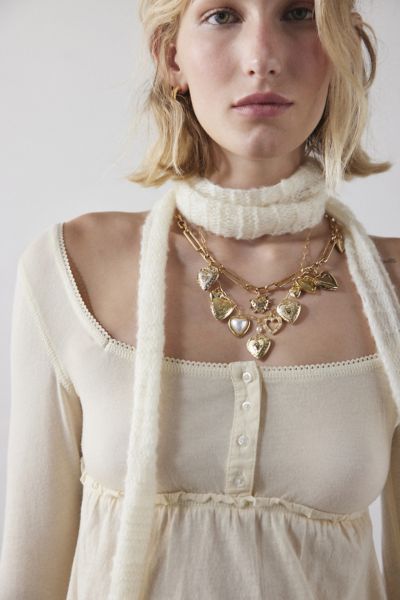 Ensemble de Collier Superposé à Breloques Bianca