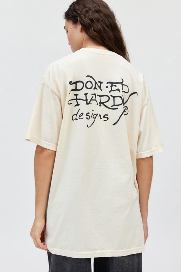 Slide View: 3: Robe T-Shirt Ed Hardy Graphique Crâne