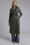 Thumbnail View 1: Avec Les Filles Glazed Faux Leather Belted Trench Coat