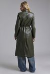 Thumbnail View 5: Avec Les Filles Glazed Faux Leather Belted Trench Coat