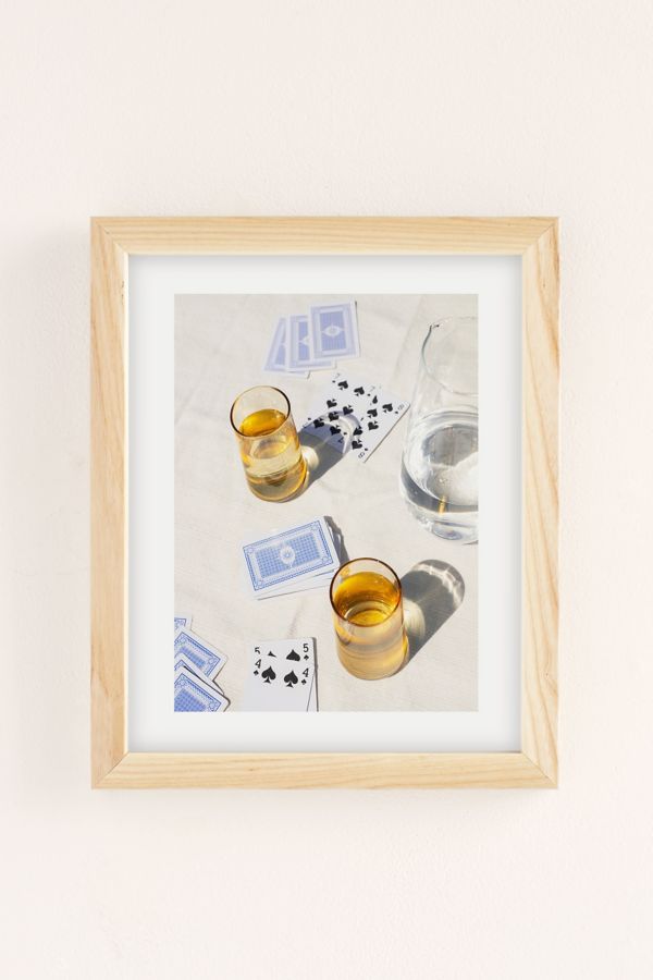 Slide View: 2: Emmely Schipper Playing A Game Of Cards Art Print