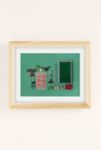 Thumbnail View 2: Pepino de Mar Dollhouse Inventory / Dark Green Art Print