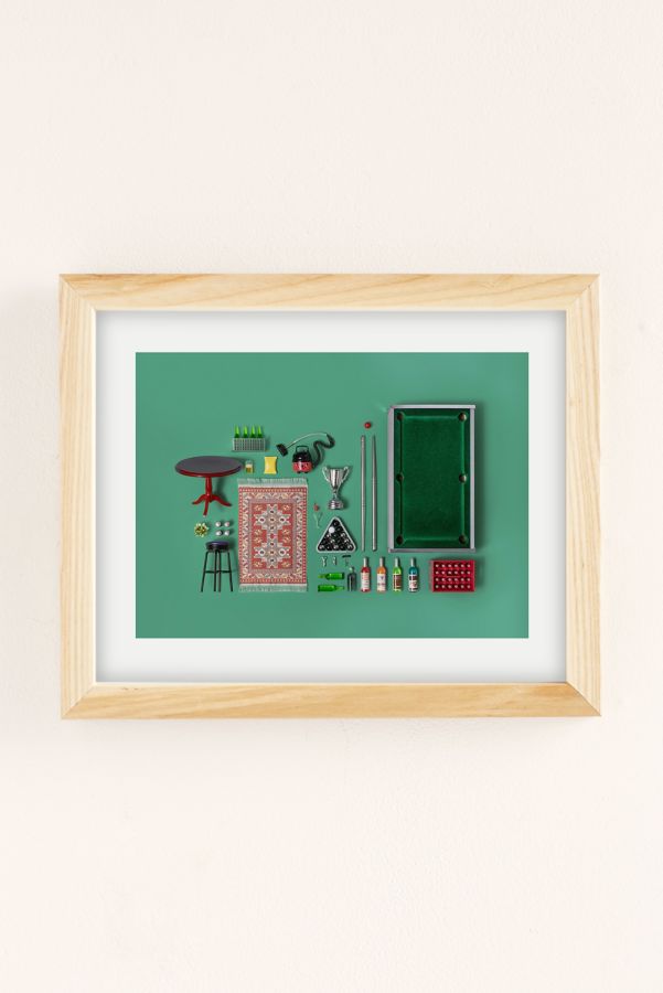 Slide View: 2: Pepino de Mar Dollhouse Inventory / Dark Green Art Print