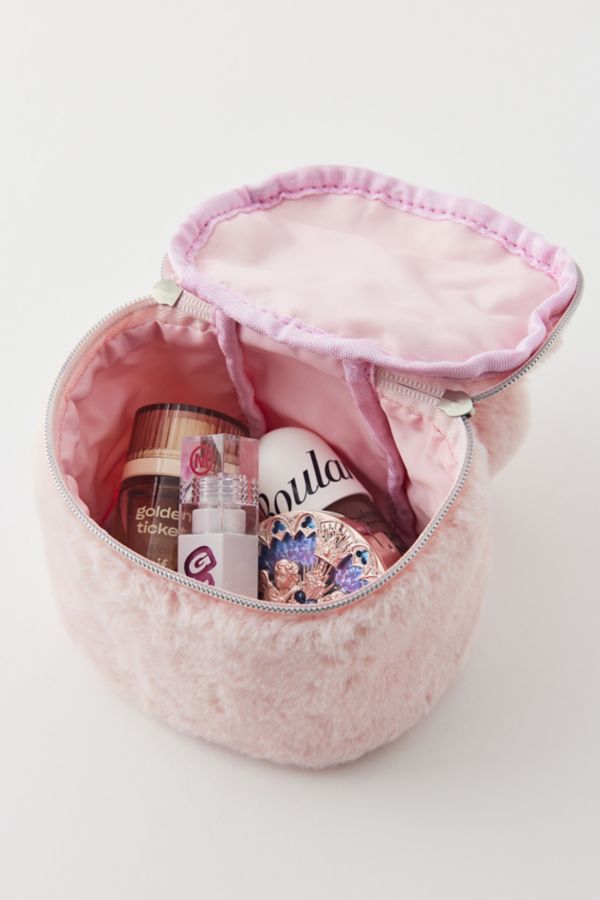 Slide View: 3: Fuzzy Makeup Bag