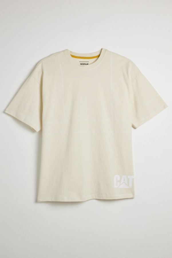 Slide View: 1: CAT Serge Contrast Logo Tee