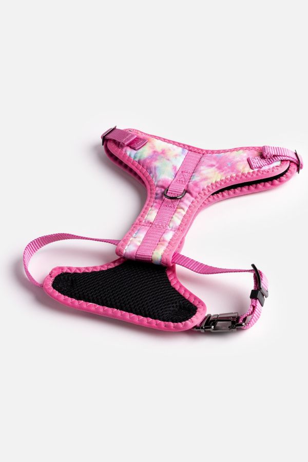 Slide View: 3: Silver Paw Poplin Dog Harness