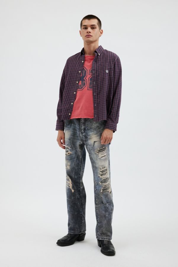 Slide View: 4: GUESS ORIGINALS Printed Mending Carpenter Jean