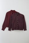 Thumbnail View 2: Urban Renewal Remade Overdyed Check Cropped Shirt