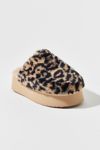 Thumbnail View 3: UO Printed Fleece Platform Slipper