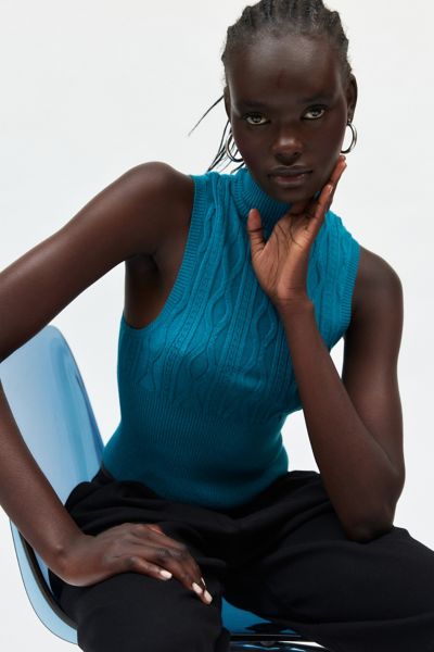 Silence + Noise Aniston Turtleneck Sweater Tank Top