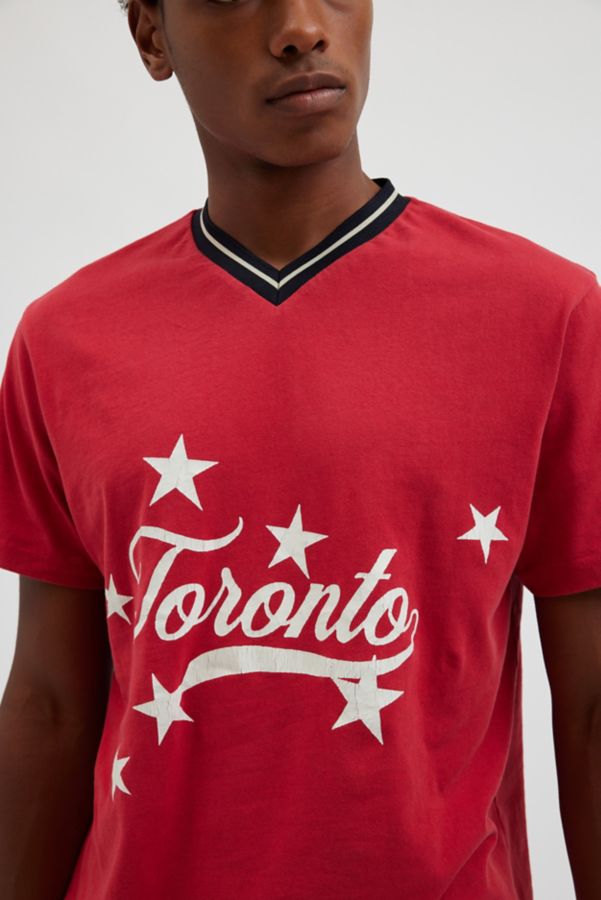 Slide View: 5: Toronto V-Neck Ringer Tee