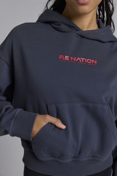 P.E Nation Transition Cropped Hoodie Sweatshirt