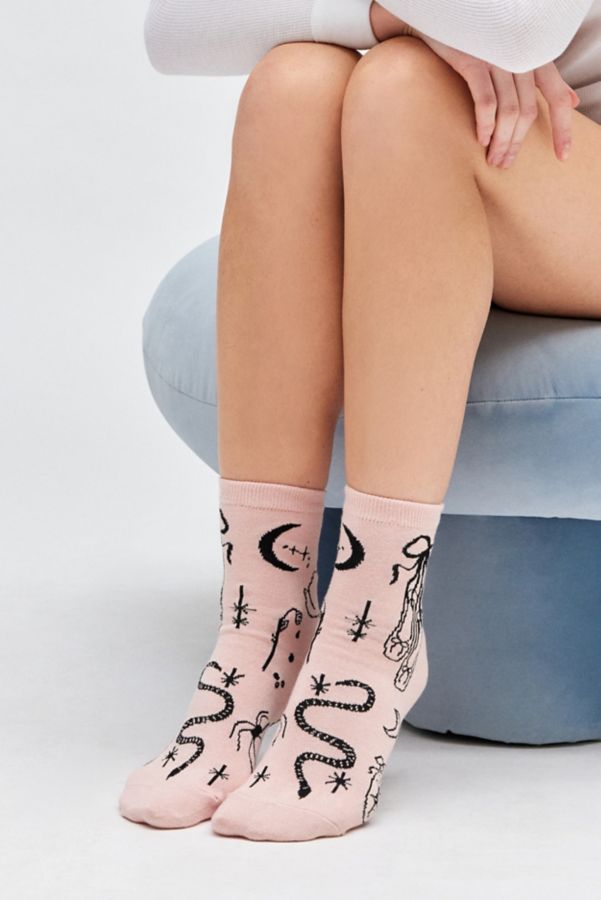 Slide View: 1: BAGGU Ballet Icons Crew Sock