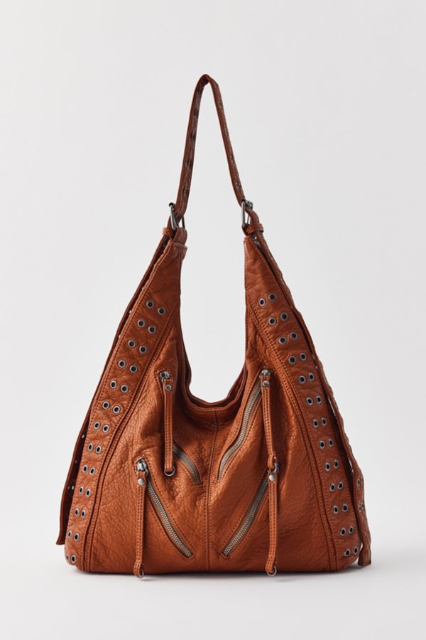 Slide View: 2: Silence + Noise Zipper Hobo Bag