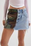 Thumbnail View 2: Urban Renewal Remade Spliced Camo & Denim Mini Skirt