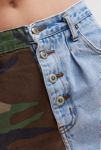 Thumbnail View 3: Urban Renewal Remade Spliced Camo & Denim Mini Skirt