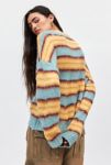 Thumbnail View 4: UO Stripe Brushed Knit Crew Neck Sweater