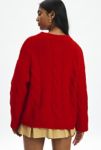 Thumbnail View 4: UO Lofty Cable Knit Crew Neck Sweater